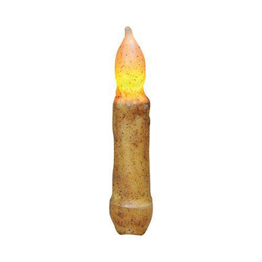 4 Burnt Ivory LED Taper - The Fox Decor